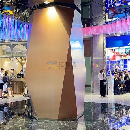 金属包柱不锈钢异型商场包柱定制设计 酒店金色包柱工程