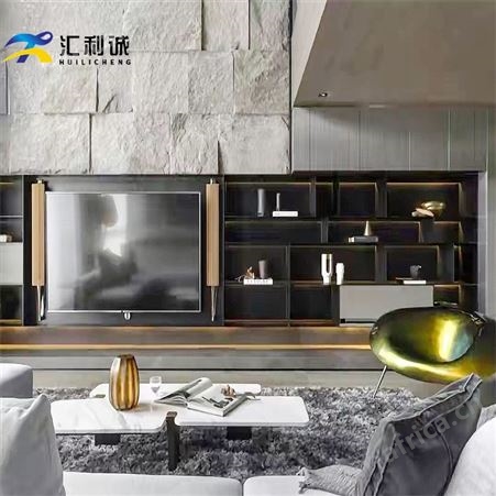 韶关黑钛金背景柜 不锈钢装饰背景柜装饰柜定制