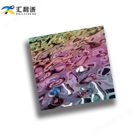 蓝宝石/银色不锈钢大中小水波纹板定制 压花板装饰工程