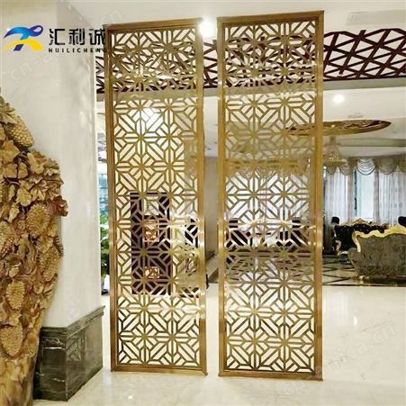 承接镂空激光雕花屏风造型任意尺寸定制客厅售楼部装饰工程