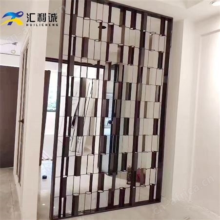 河源中式组合屏风 金色不锈钢屏风生产厂家