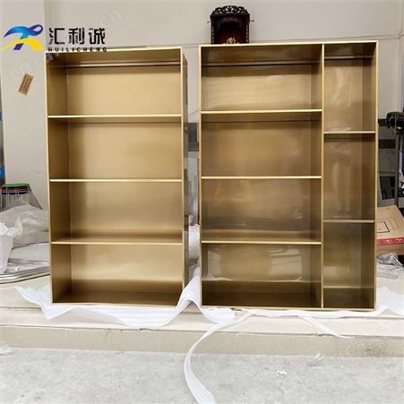 潮州北欧简约金属书柜 钢板置物柜卧室柜定制