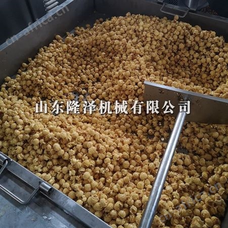 隆泽全自动工厂型爆米花机器 美式球型爆米花炒锅 多口味生产电磁爆米花机价格