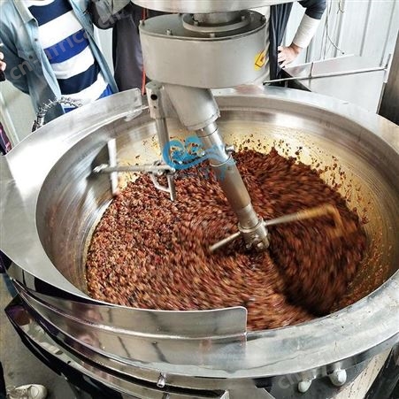 自动翻炒的火锅炒料机 全自动行星搅拌炒锅 隆泽炒火锅底料机器