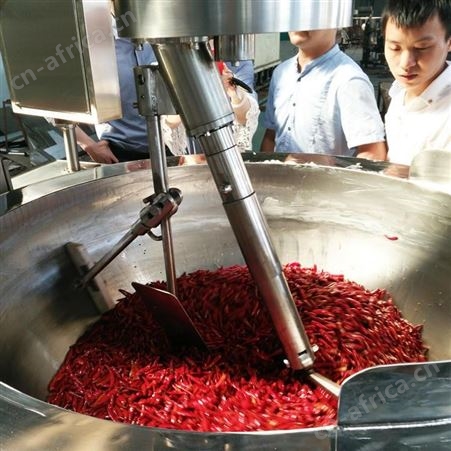 全自动不锈钢调味品炒锅 大型豆瓣酱翻炒机 豆豉加工设备