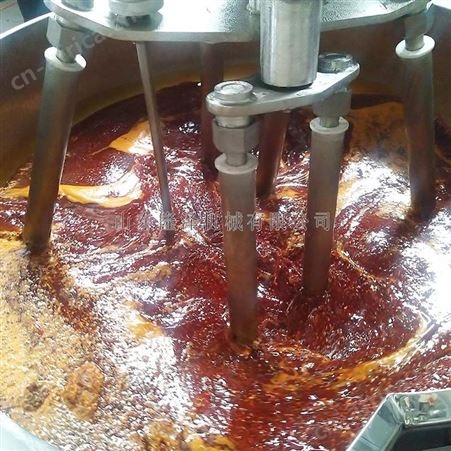 自动翻炒的火锅炒料机 全自动行星搅拌炒锅 隆泽炒火锅底料机器