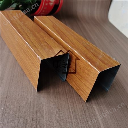 仿木纹铝管方通康装厂家定制天花吊顶装饰铝方通氟碳滚涂铝制品