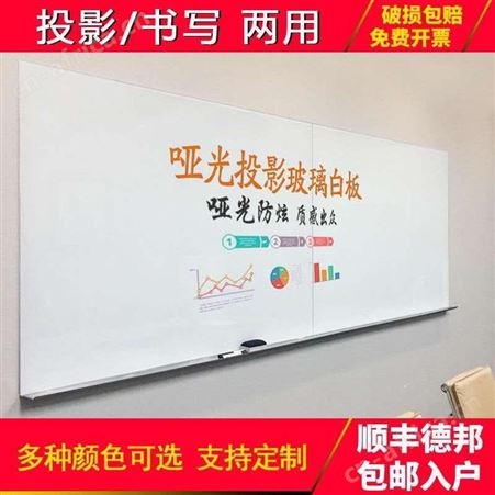 配送 郑州 涂鸦画板记事板可擦白板 钢化玻璃白板 不反光 利达文仪玻璃板