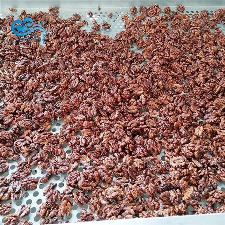 琥珀桃仁油炸锅厂家 隆泽琥珀桃仁油炸机 油炸流水线