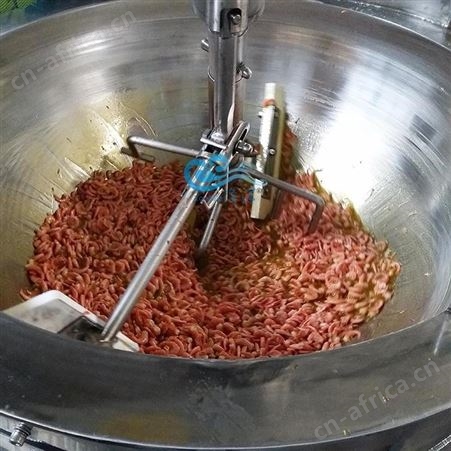 隆泽海鲜酱加工生产设备 600L电磁六爪双行星搅拌炒锅 黄焖鸡酱料炒酱机