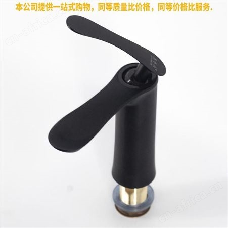 盖香云面盆水龙头冷热龙头洗脸盆洗手盆水龙头黑色鸭舌单孔