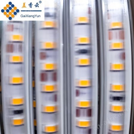 盖香云220V户外LED灯带粉光10mm直排2835-120D-弧面拉丝