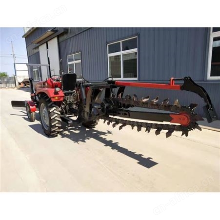 惠鑫销售 地面电缆沟施工设备 TG1200 拖拉机链条开沟机