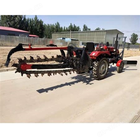 惠鑫销售 地面电缆沟施工设备 TG1200 拖拉机链条开沟机