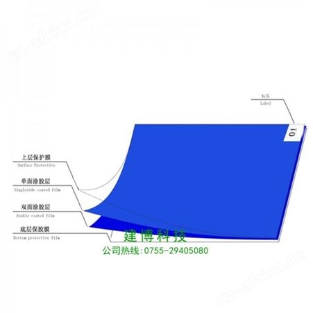 耐破损 高粘性 防尘防静电无尘防护粘尘垫30*35