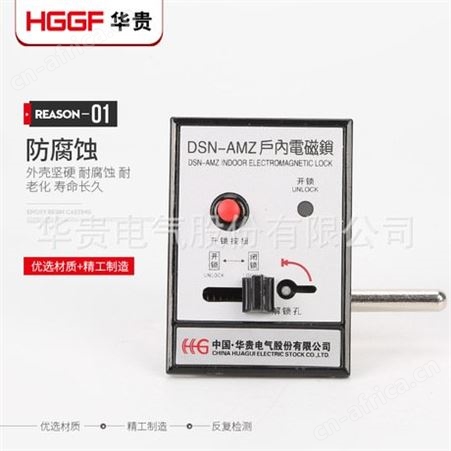 高压配电柜/中置柜/环网柜门锁DSN-AMY/Z型户内电磁锁交直流通用
