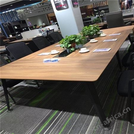 现代简约会议桌长条桌 定制会议桌厂家 板式会议桌椅组合 旭峰家具 现货供应