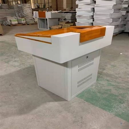 多媒体定制金属讲台 学校教师多功能讲桌 定制讲台 旭峰家具 现货供应