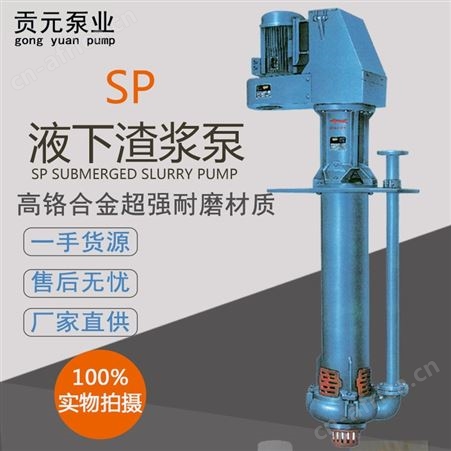 贡元抽污泥泵 排淤泥污水泵 65QV-SP立式耐磨液下渣浆泵