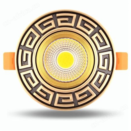 新中式全铜筒灯 led铜壳射灯 双庆灯饰纯铜嵌入式天花灯3W5W7W