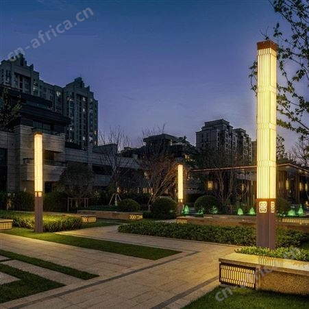 仿云石灯柱 人造透光石景观灯厂家定制双庆灯饰
