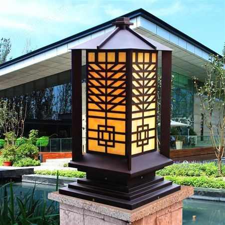 仿云石柱头灯 不锈钢墙头灯 别墅景观围墙灯 户外庭院灯双庆灯饰厂家批发