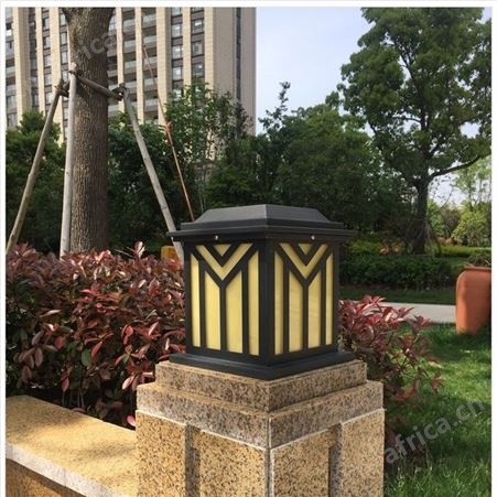 双庆仿云石柱头灯_中式墙头灯围墙灯_LED庭院灯景观灯定制