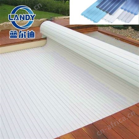 全自动PVC板泳池盖 广州蓝尔迪 冬季泳池保温防尘盖 承重强 可踩踏 安全防护
