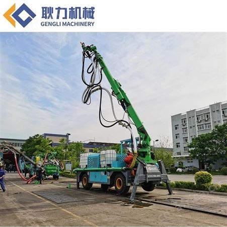 耿力 混凝土喷浆机 湿喷台车 喷浆设备 隧道护坡工程
