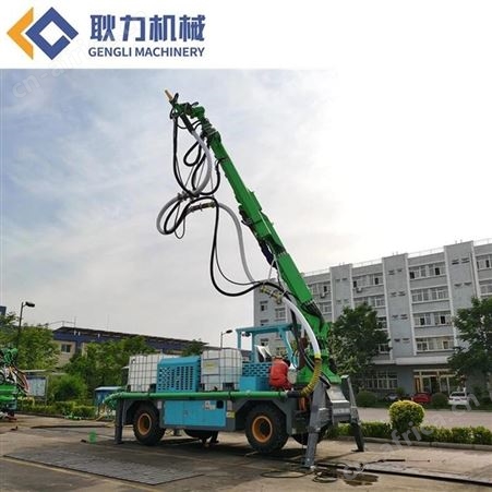 耿力 混凝土喷浆机 湿喷台车 喷浆设备 隧道护坡工程