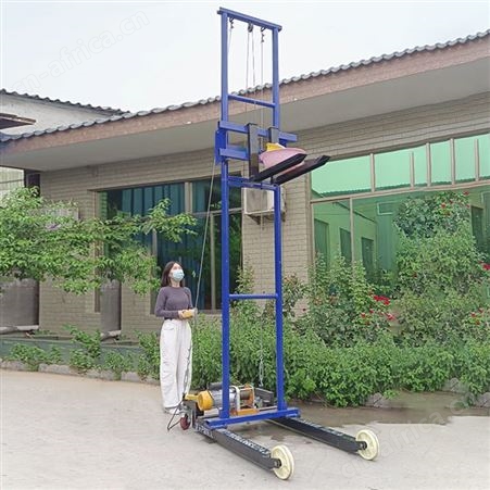腾拓 滑轮式上砖机 工地上料机 可移动式电动上砖机