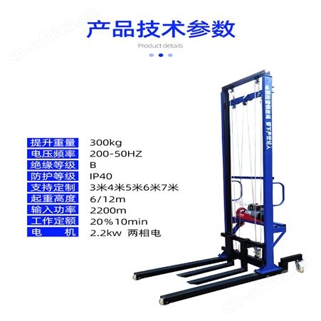 腾拓 电动升降机 移动式提升机 120型 4.5米上砖机