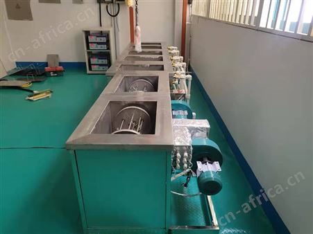 半自动电子轻触开关超声波清洗线