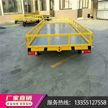 轻量化四轮转向平板拖车 低平板拖车