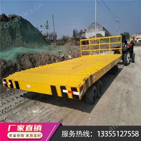 轻量化四轮转向平板拖车 低平板拖车