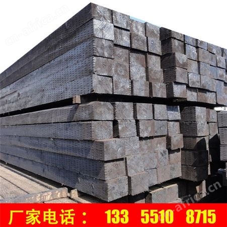 火车道旧枕木油浸再利用 工地用铁路油寖枕木