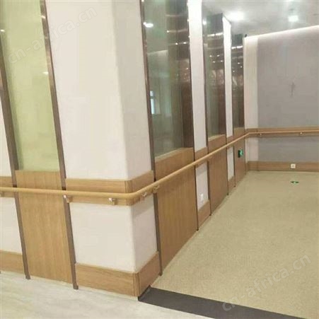 温州墙面进口实木树脂木纹过道扶手养老院走廊扶手厂家