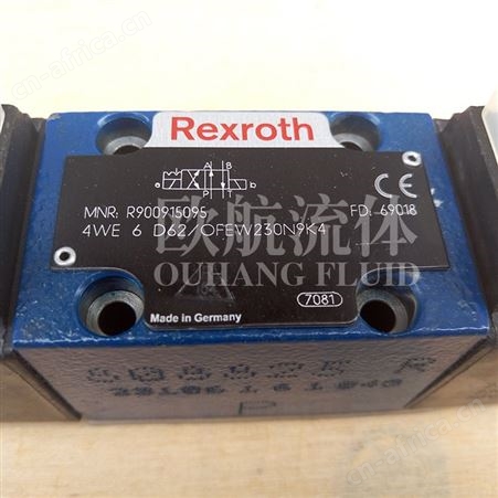 供应【原装德国】Rexroth力士乐方向阀 4WE 6 D62-OFEW230N9K4