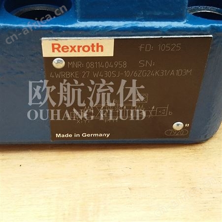 力士乐REXROTH比例阀注塑冶金专用电液比例阀4WRBKE 27 W430SJ