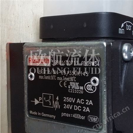 供应 原装德国REXROTH力士乐压力开关HED 8 OH-20-350K14 S