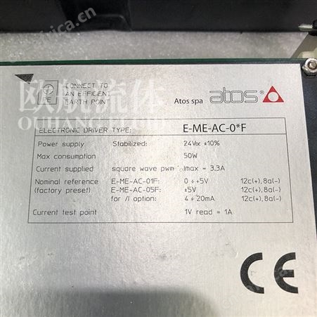 Atos阿托斯放大板E-ME-AC-05F 20-3电子板