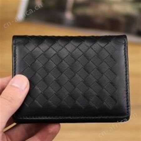 红素编织多卡位真皮名片夹商务名片包 300件起订不单独零售
