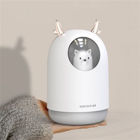 红素新款萌宠usb迷你加湿器小夜灯家用小型桌面空气喷雾创意 300个起订不单独零售