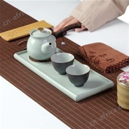 红素日式一壶两杯茶具套装组合 釉汝瓷功夫茶具 100件起订不单独零售