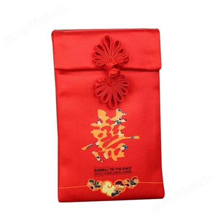 红素刺绣红包定制logo新年利是封定做公司广告印刷订做个性创意结婚红包袋 500件起订不单独零售