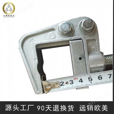 定制 短路接地棒携带型绝缘操作杆平口红色拉漆接地线棒10kv 25kv