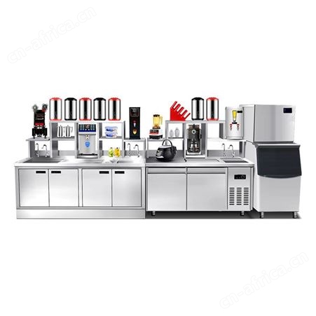 VT634奶茶店设备水吧台工作台商用冷藏冰柜操作台饮品店机器水吧台