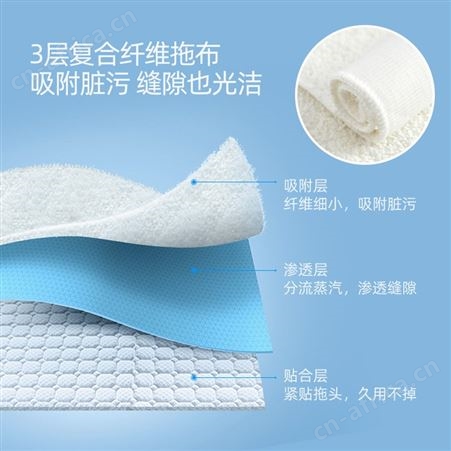 德尔玛蒸汽拖把家用清洁机拖地擦地神器高温除菌杀菌非无线电动拖