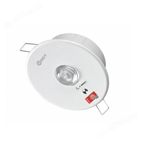 拿斯特DC36V智能A型应急照明疏散指示系统透镜式天花灯N-ZFJC-E3W8114