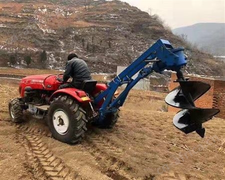 宽度60打洞机 栽电线杆农用拖拉机式转速高
